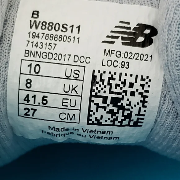NWT New Balance 880 sz 10 SOLD - Picture 8 of 15